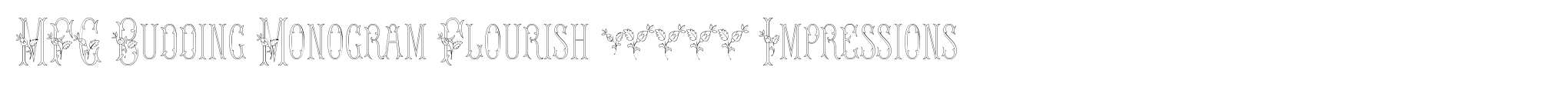 MFC Budding Monogram Flourish 10000 Impressions image